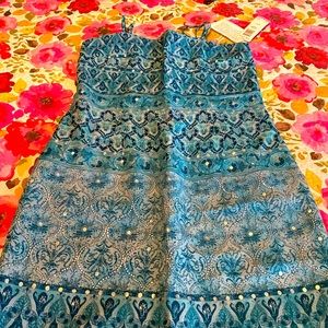 Positive Attitude long spaghetti-strap dress